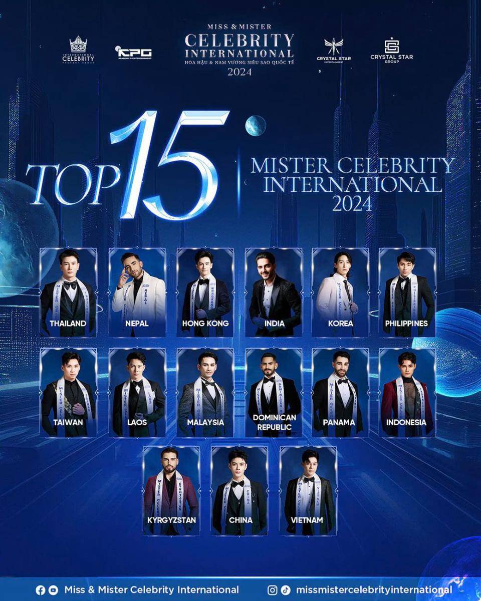 Potret Top 15 Mister Celebrity International 2024 (instagram.com/missmistercelebrityint)