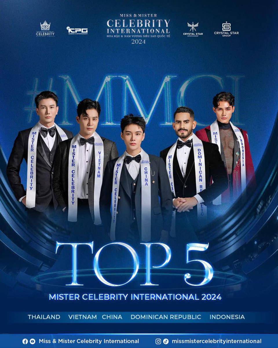 Potret Top 5 Mister Celebrity International 2024 (instagram.com/missmistercelebrityint)