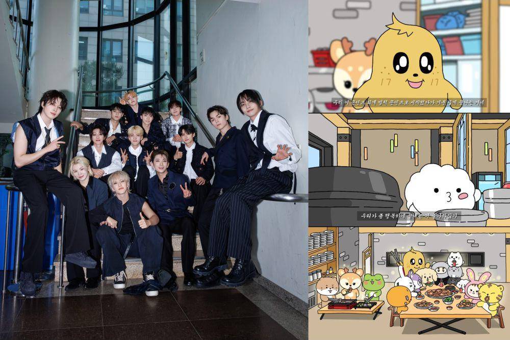 potret SEVENTEEN dan karakter MINITEEN (x.com/pledis_17)