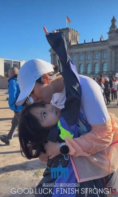 Gading dan Gempi di Berlin Marathon (Instagram.com/inigempiii)