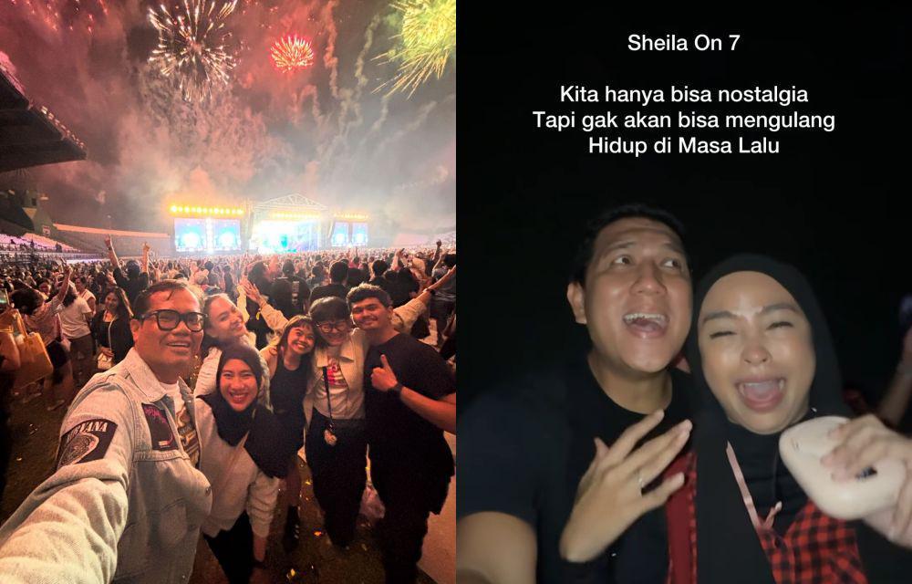 7 Potret Artis Nonton Konser Sheila On 7 Tunggu Aku di Bandung