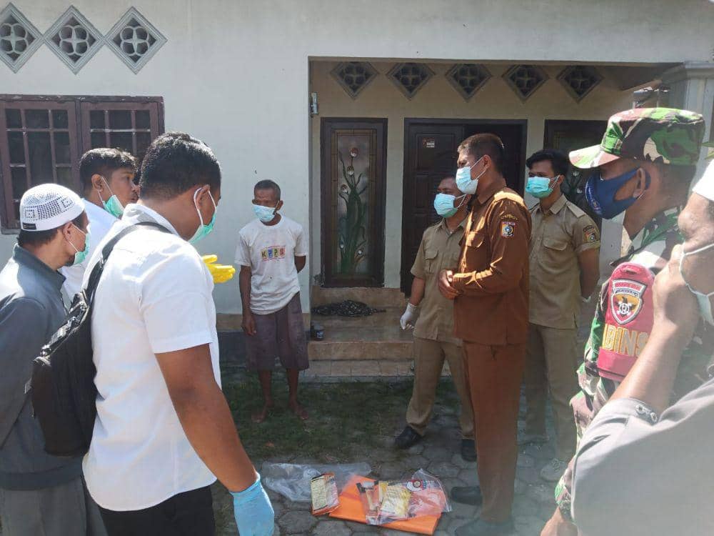 Barang bukti yang diamankan dari tempat kejadian perkara (Humas Polres Lotim)