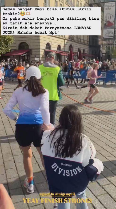 Gading dan Gempi di Berlin Marathon (Instagram.com/inigempiii)