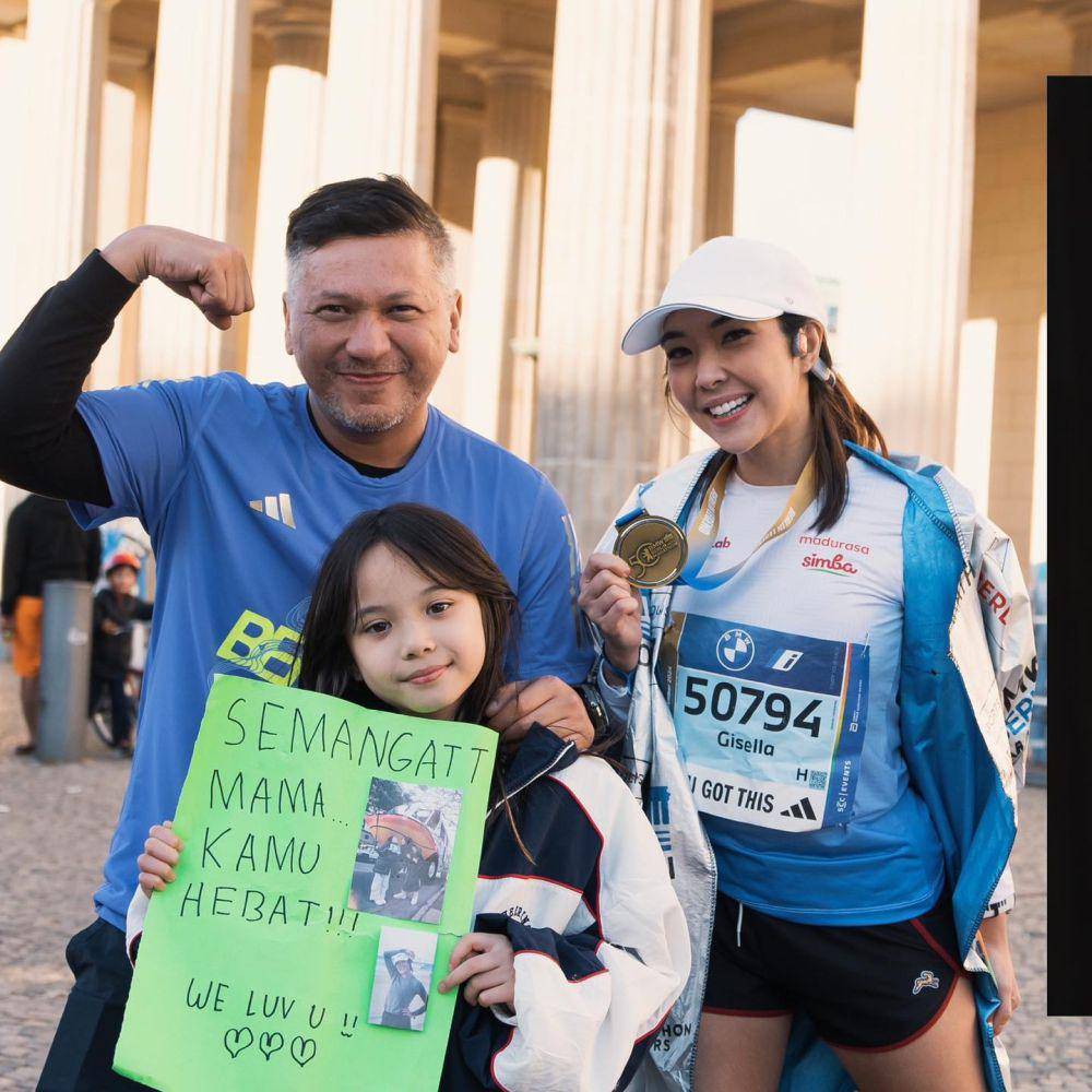 Gading dan Gempi di Berlin Marathon (Instagram.com/inigempiii)