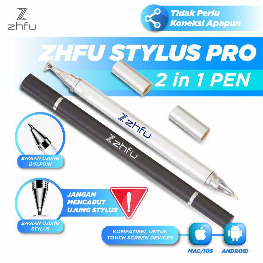 ZHFU Stylus Pro 2 In 1 Pen Android Apple iOS (tokopedia.com/ZHFU INDONESIA)