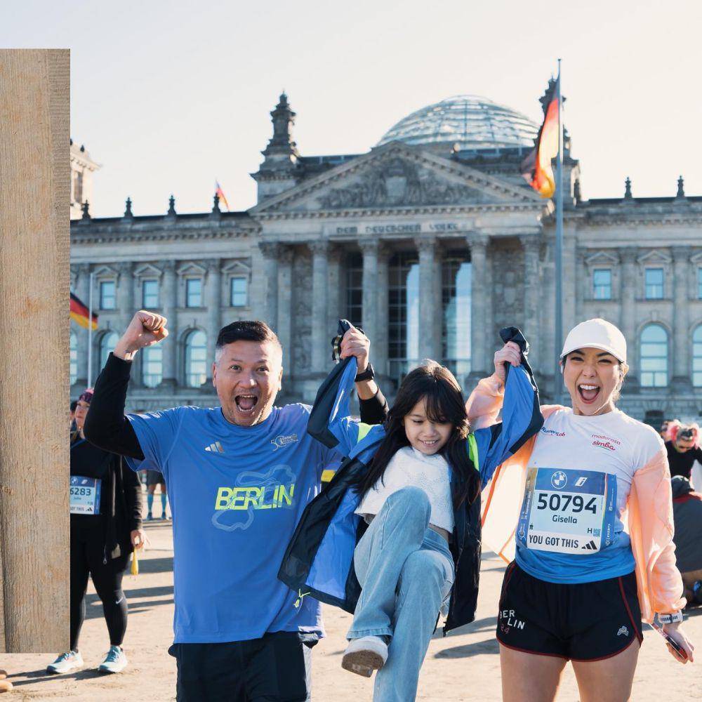 Gading dan Gempi di Berlin Marathon (Instagram.com/inigempiii)
