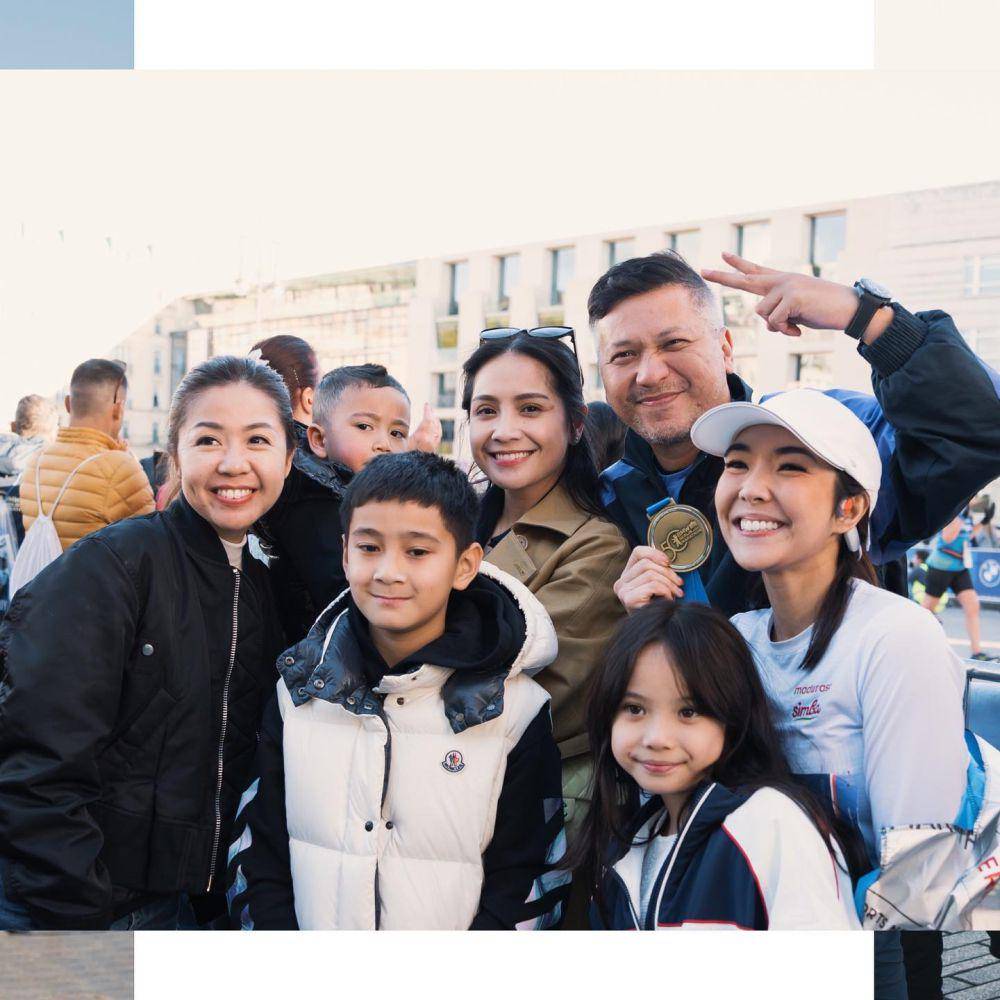 Gading dan Gempi di Berlin Marathon (Instagram.com/inigempiii)