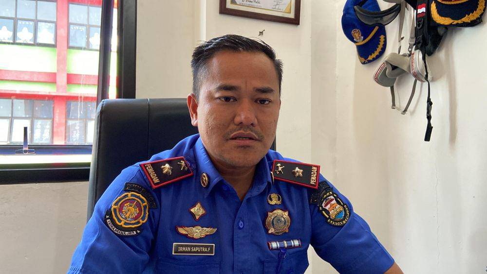 Kabid Pemadaman Dinas Pemadam Kebakaran dan Penyelamatan Bandar Lampung, Irman Saputra. (IDN Times/Muhaimin)