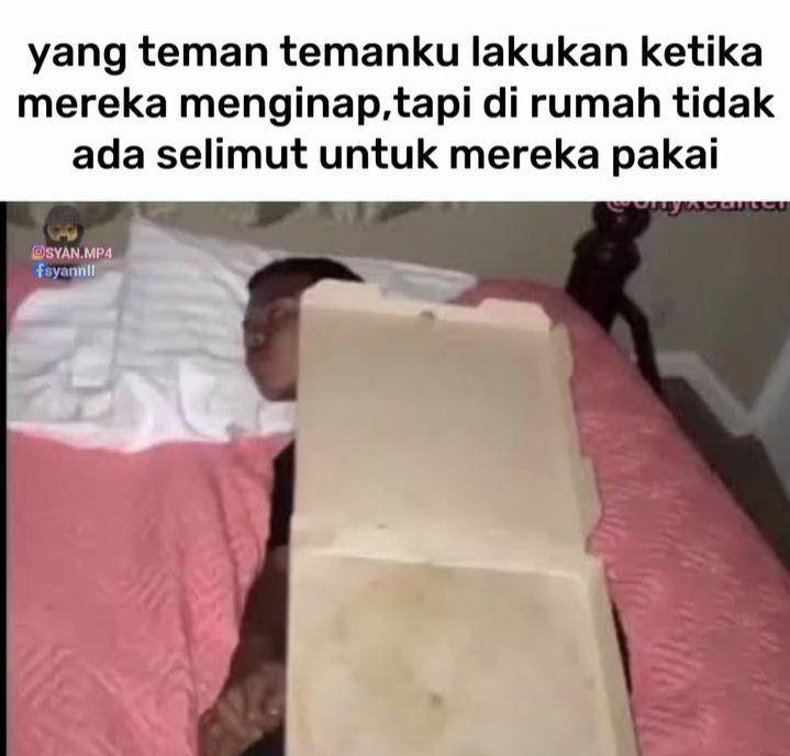 meme menginap di rumah teman (instagram.com/syan.mp4)