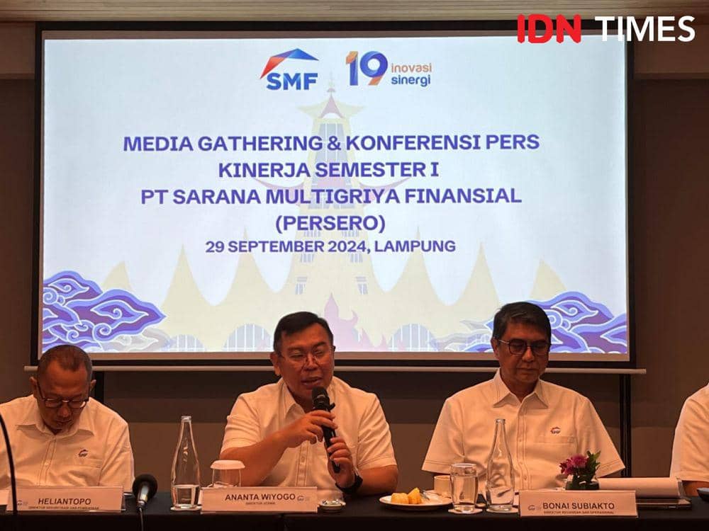 Konferensi pers kinerja semester I 2024 PT SMF. (IDN Times/Tama Yudha Wiguna).