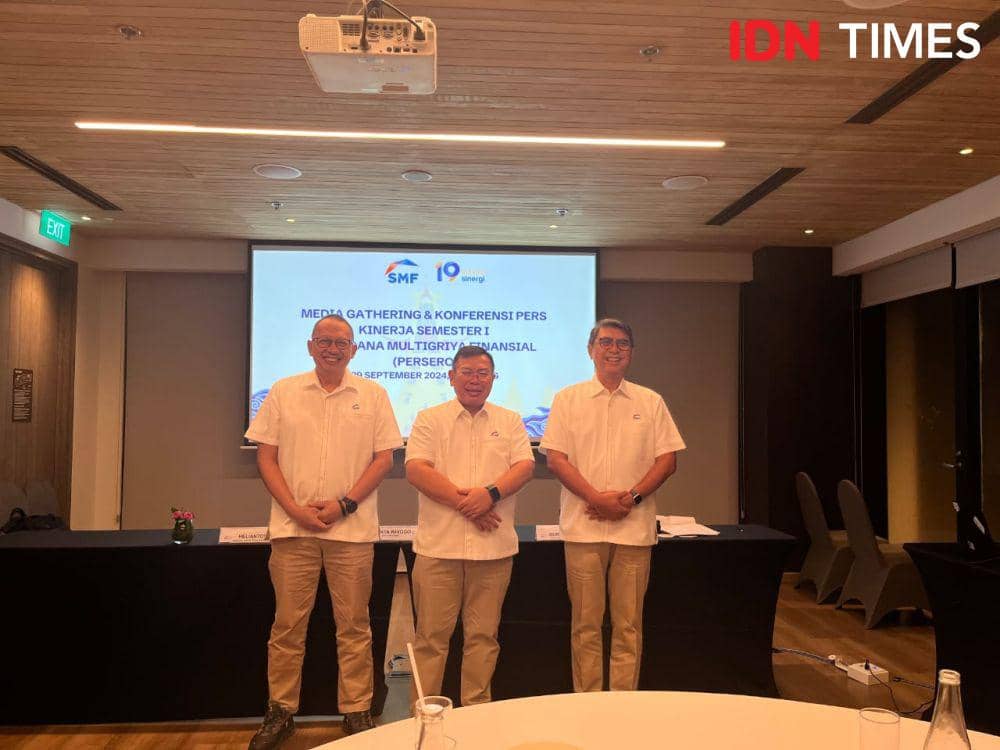 Konferensi pers kinerja semester I 2024 PT SMF. (IDN Times/Tama Yudha Wiguna).