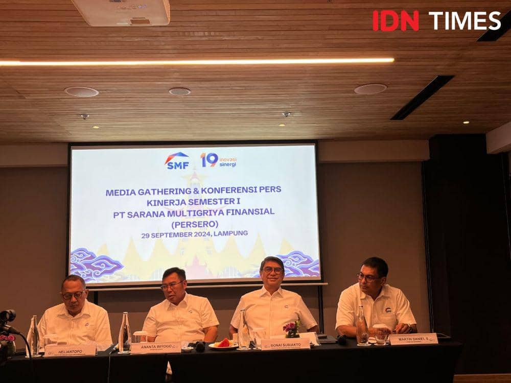 Konferensi pers kinerja semester I 2024 PT SMF. (IDN Times/Tama Yudha Wiguna).
