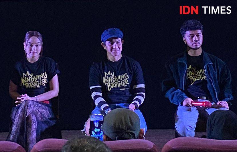 presscon peluncuran poster dan trailer film My Annoying Brother di XXI Epicentrum, Jakarta, Senin (30/9/2024) (dok. Rani Asnurida)