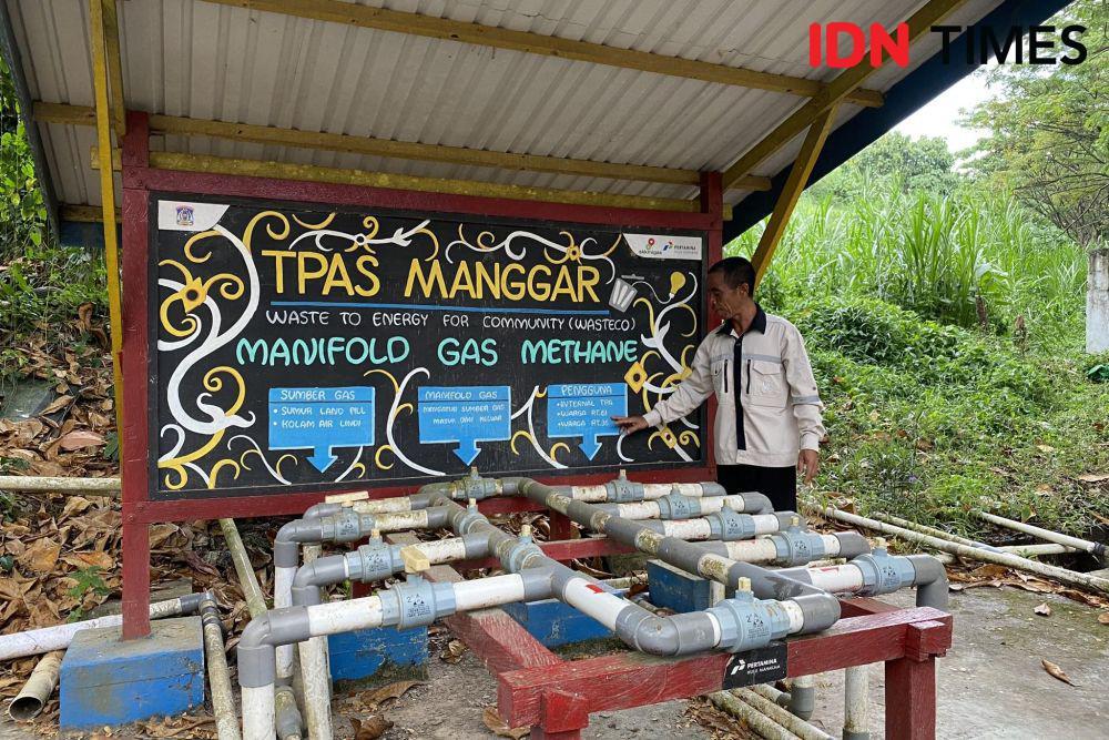 Hidup dari Sampah, Warga Manggar Manfaatkan Gas Metana di Keseharian