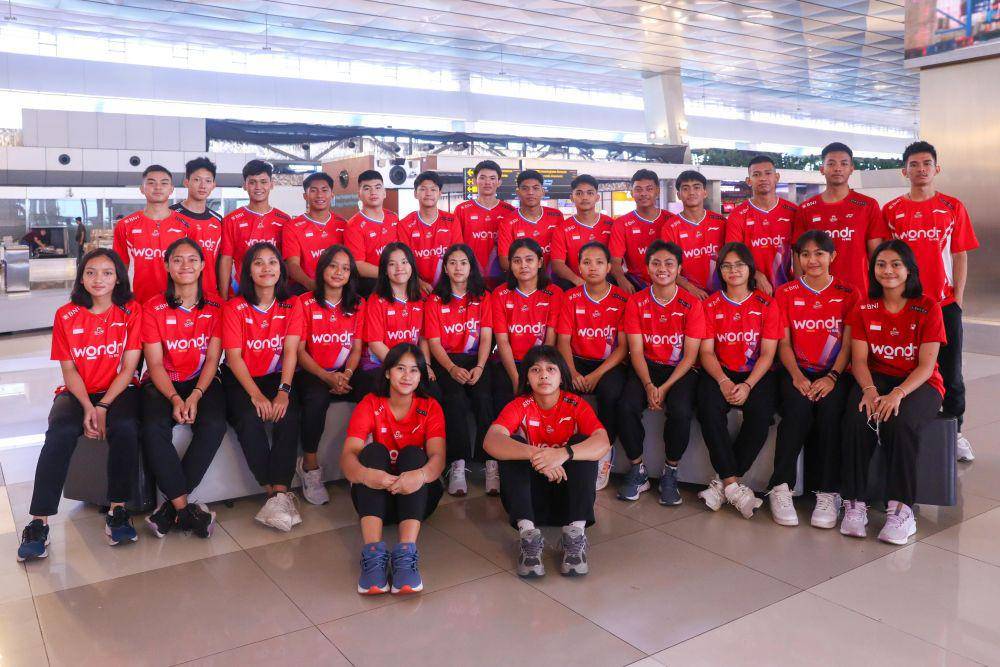 Skuad Indonesia untuk Piala Suhandinata 2024 (dok. PP PBSI)