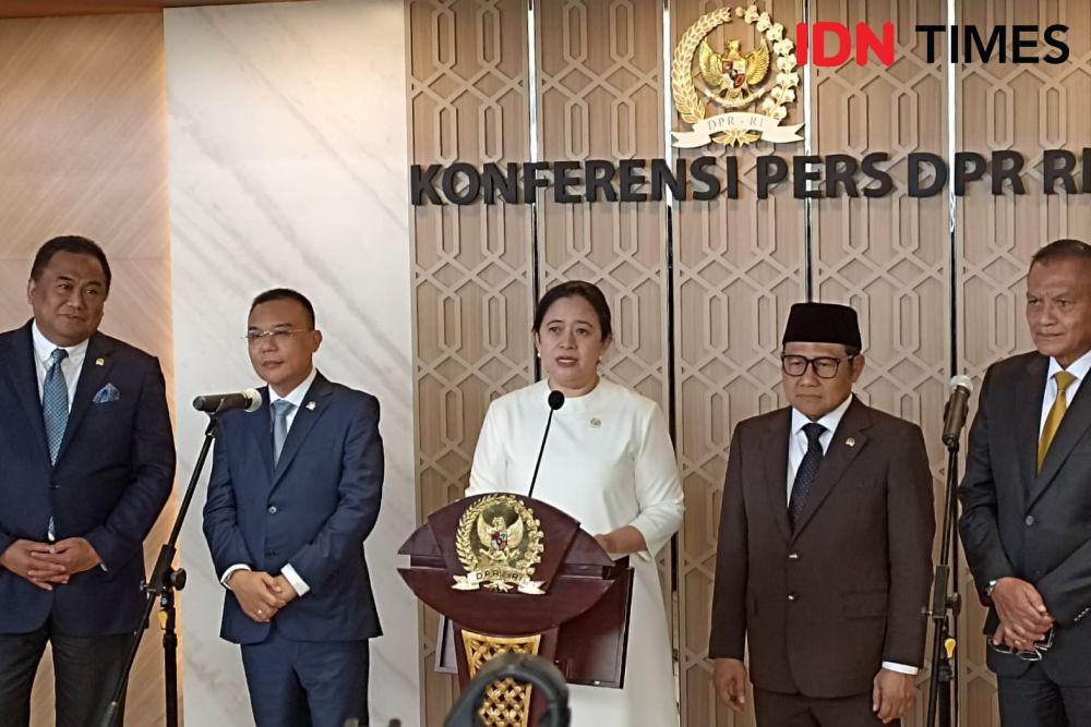 Pimpinan DPR RI periode 2019-2024. (IDN Times/Amir Faisol)