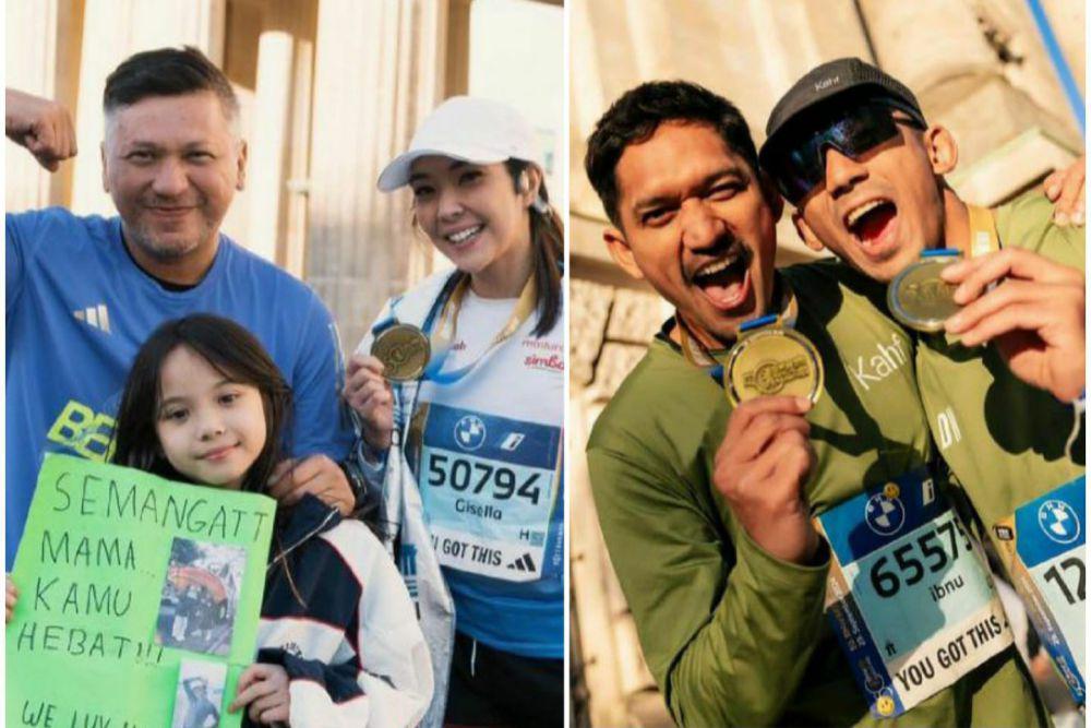11 Potret Artis Tanah Air Pamer Medali Berlin Marathon 2024, Keren!