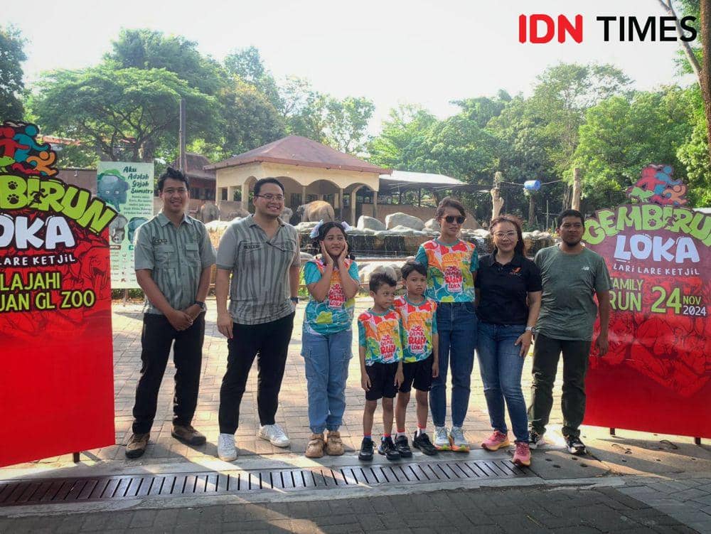 Kebun Binatang Gembira Loka akan menggelar fun run bertajuk "GembiRun Loka" pada 24 November 2024 mendatang. (IDN Times/Tunggul Damarjati)