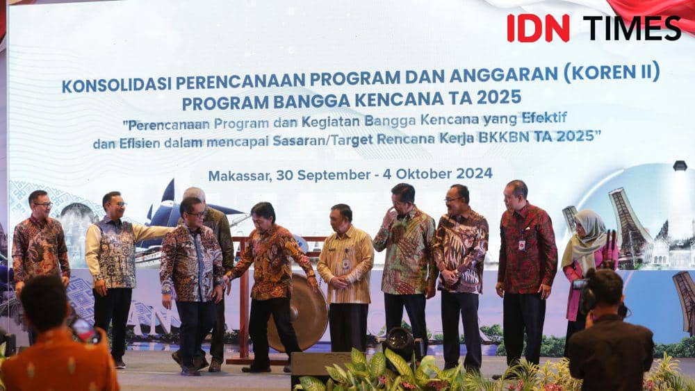 Konsolidasi Perencanaan Program dan Anggaran (Koren II) Program Bangga Kencana TA 2025 di Makassar, Senin (30/9/2024). IDN Times/Irwan Idris