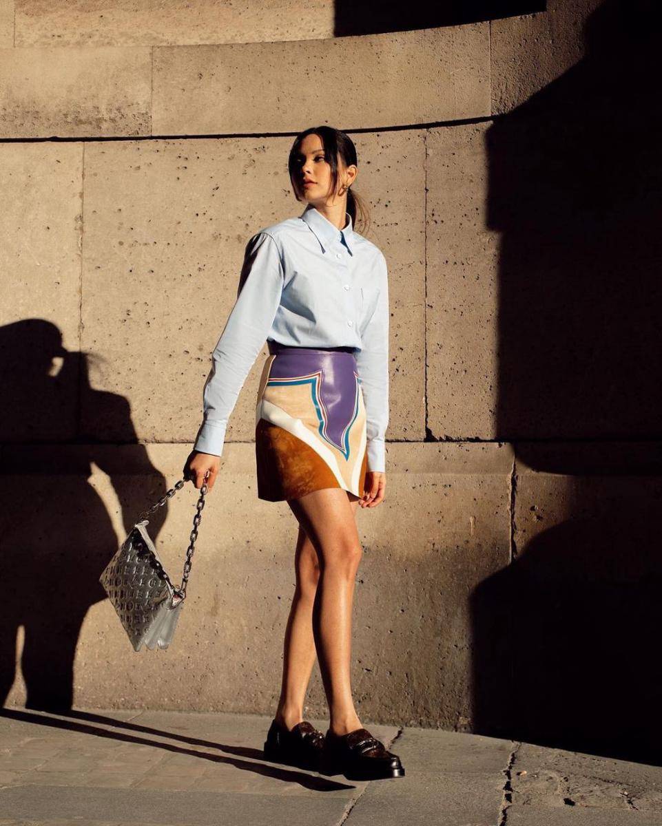 padu padan pattern outfit ala Alyssa Daguise (instagram.com/alyssadaguise)