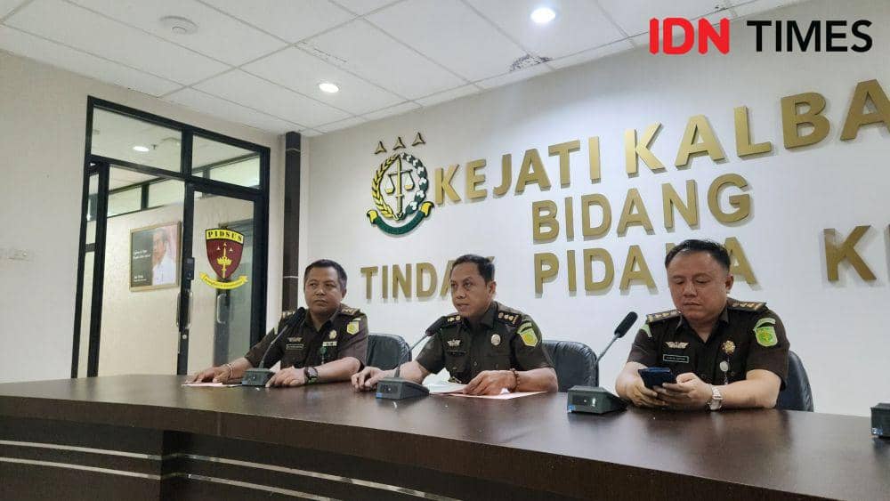 Kejati Kalbar tetapkan 3 tersangka kasus koripsi bank di Kalbar. (IDN Times/Kajati Kalbar).