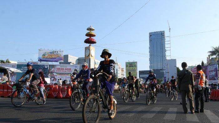 Suasana car free day di Tugu Adipura Bandar Lampung. (IDN Times/Istimewa)