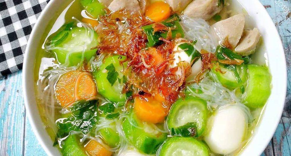 Ilustrasi sup oyong misoa. (Instagram.com/berbagiresep)