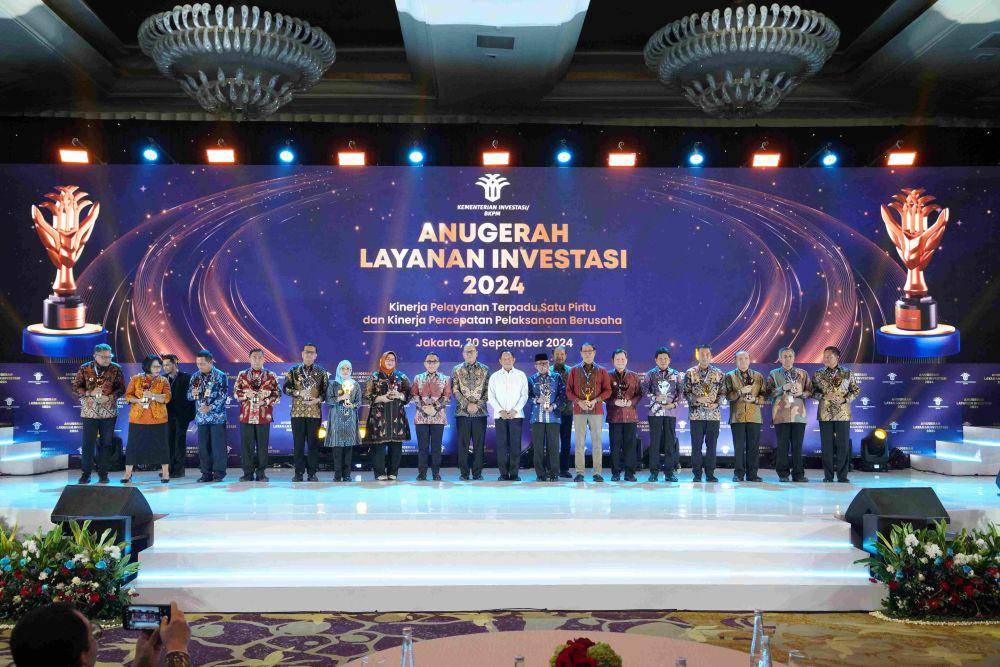 Kementerian Investasi/Badan Koordinasi Penanaman Modal (BKPM) kembali menyelenggarakan Anugerah Layanan Investasi tahun 2024, di Jakarta, Senin (30/9). (dok. Kementerian Investasi/BKPM)