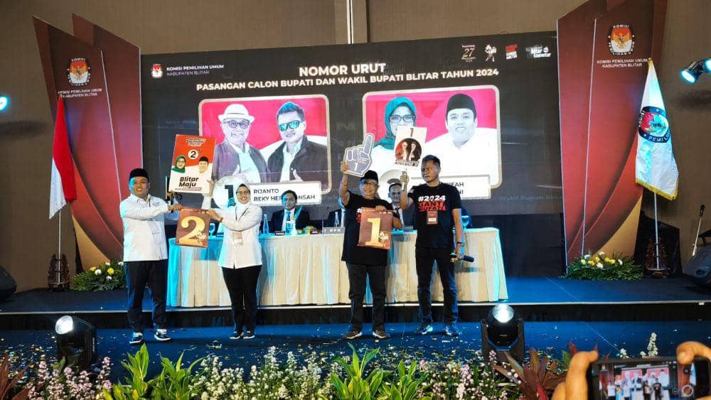 Suasana pengundian nomor urut Paslon di Kabupaten Blitar. IDN Times/istimewa