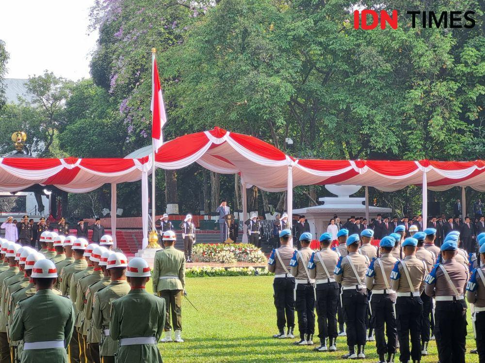 Jokowi Jadi Inspektur Upacara Hari Kesakitan Pancasila di Lubang Buaya