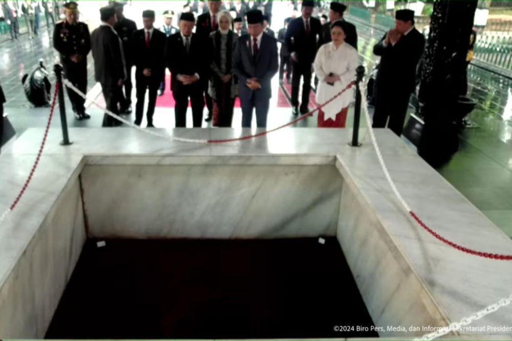Momen Akrab Puan dengan Prabowo dan Jokowi di Lubang Buaya