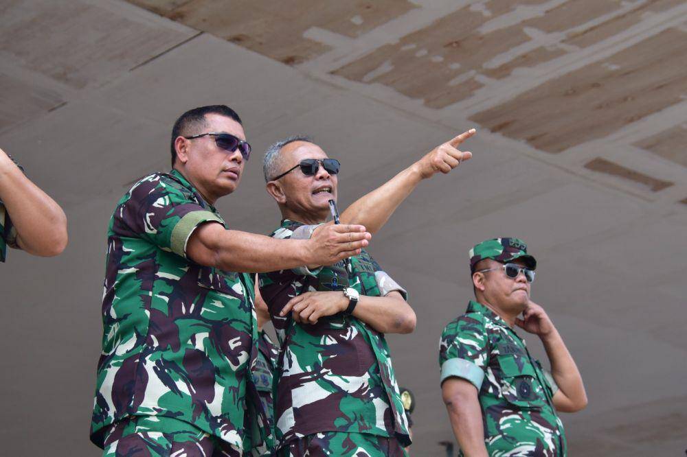 Gladi Kotor Upacara Parade dan Defile serta demonstrasi ketangkasan Prajurit, Senin (30/9/2024). (Dok. Korps Marinir)