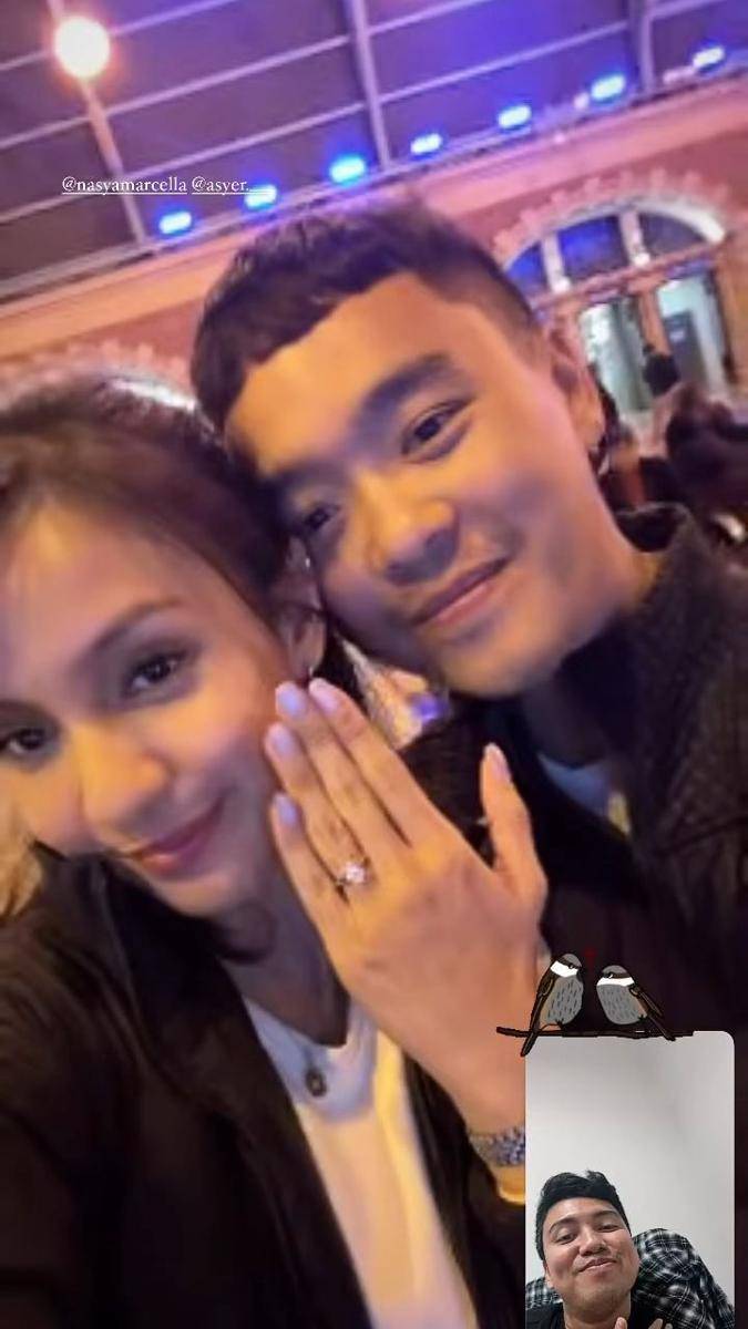 Nasya Marcella dilamar sang kekasih di Australia (Rivki_mogi via Instagramcom/nasyamarcella)