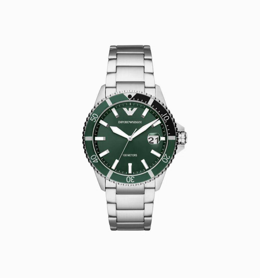 Emporio Armani Three-Hand Stainless Steel Watch AR11338 (armani.com)