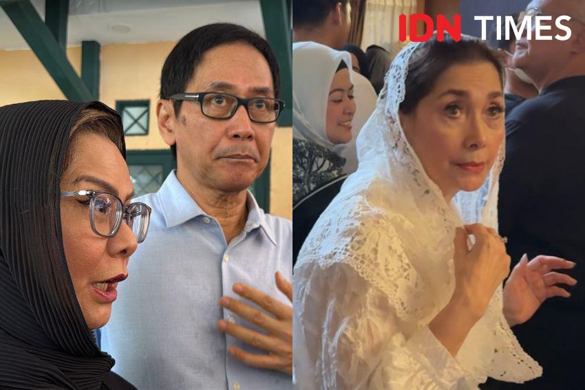 11 Potret Artis Melayat ke Rumah Duka Marissa Haque