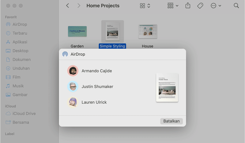 ilustrasi menyalakan AirDrop di Mac (dok. Apple Support)