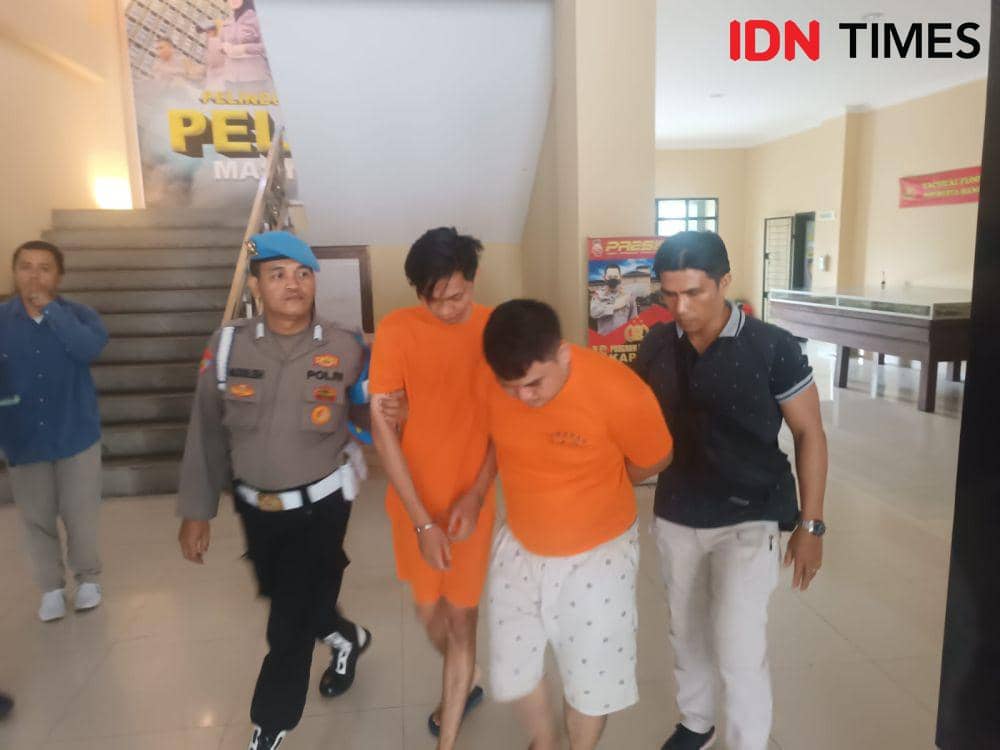 2 Bestie Pria Aksi Koboi Todong Ojol di Bandar Lampung Ditangkap