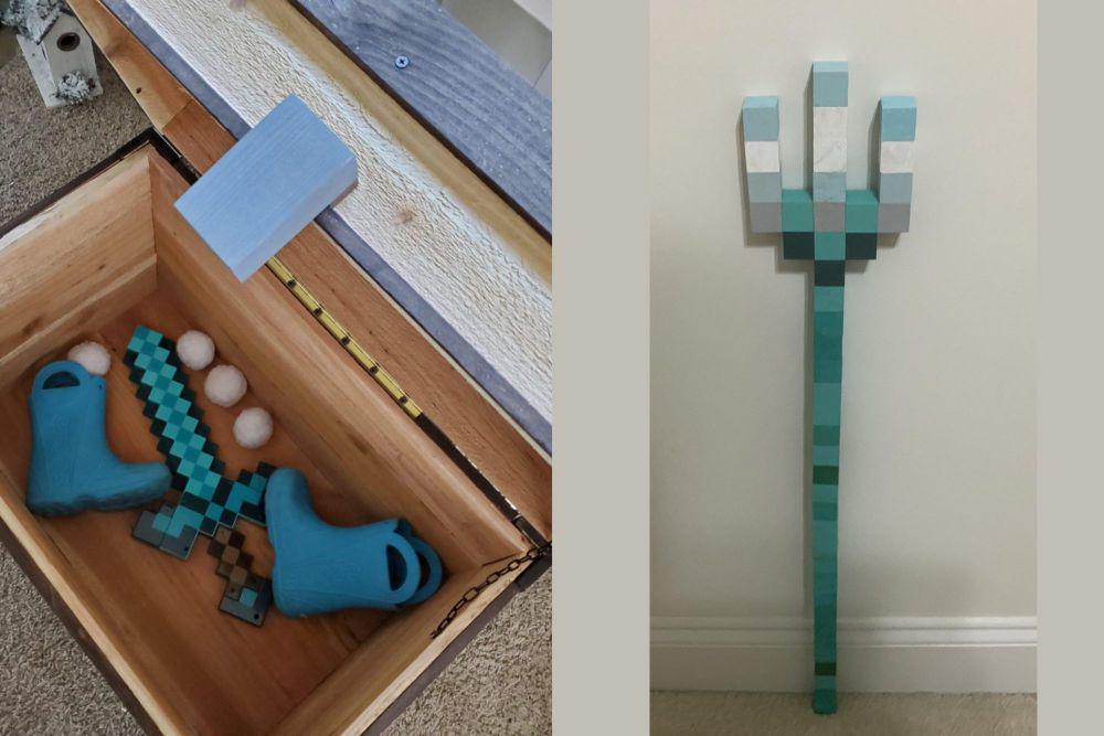 9 Karya Buatan Tangan Bertema Senjata Minecraft, Mirip Banget!