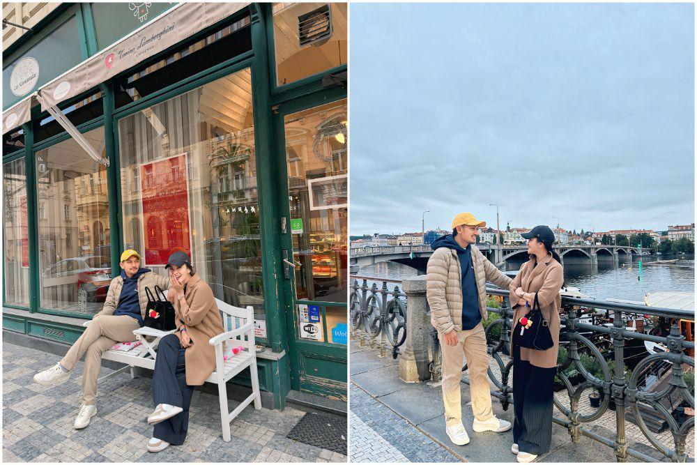 9 Potret Ririn Ekawati dan Ibnu Jamil Liburan ke Praha, Romantis!