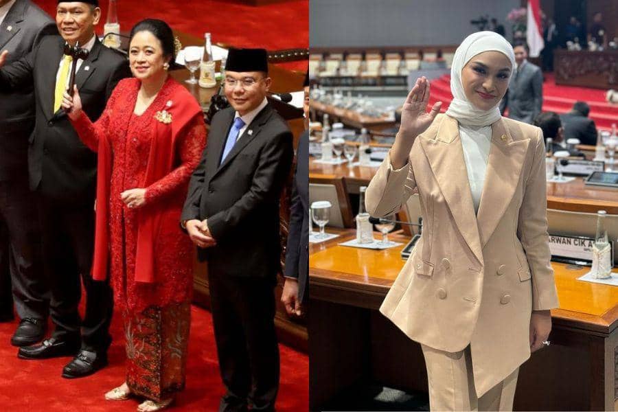 8 Gaya Tokoh Publik di Pemilihan dan Penetapan DPR RI 2024-2029