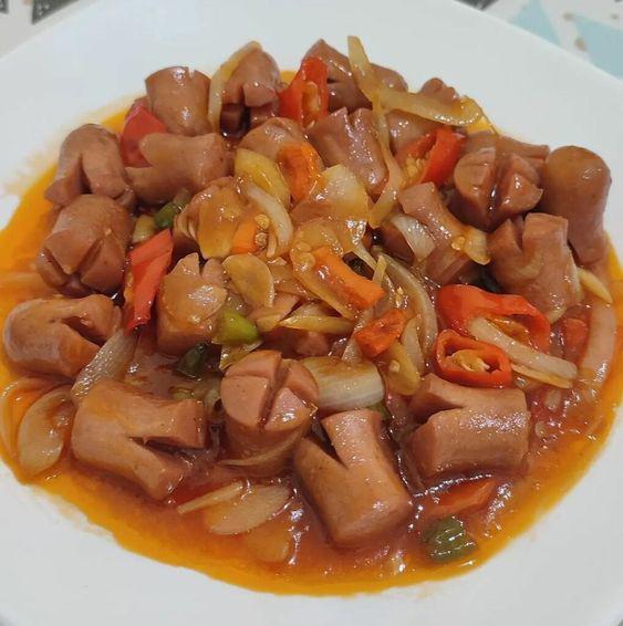 Resep Tumis Sosis Saus Tiram yang Enak