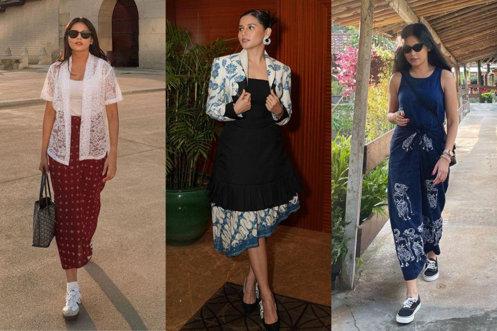 8 Ide OOTD Etnik ala Yunita Siregar, Pemeran Film Home Sweet Loan