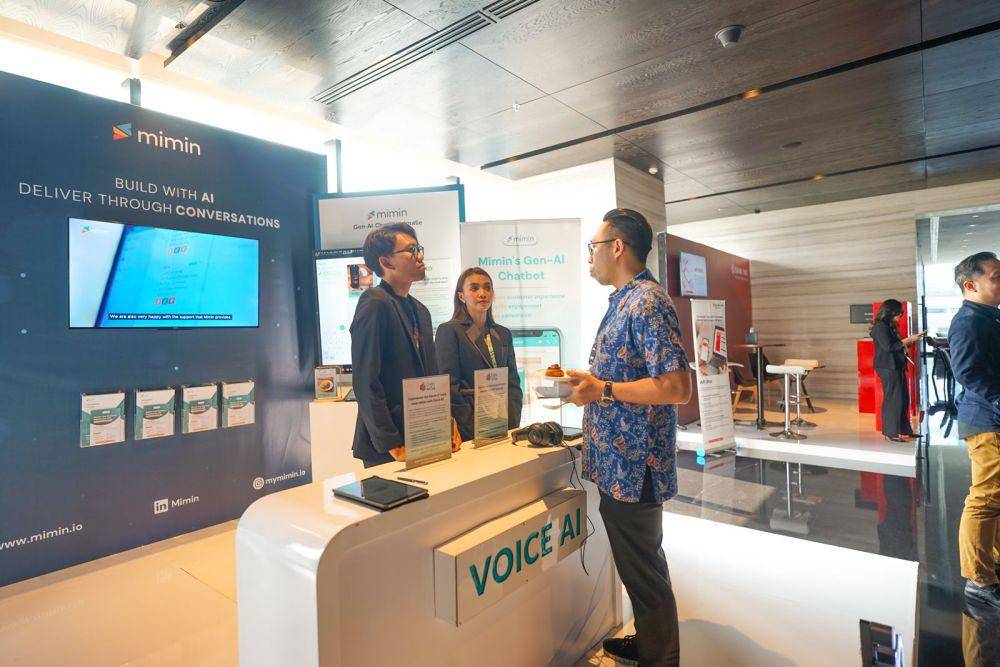 Acara peluncuran tekonologi AI Voice oleh Mimin di ConverXion 2024. (Dok.Mimin)