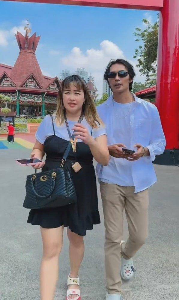 potret mesra Pinkan Mambo dan Arya Khan (tiktok.com/arya_joget)