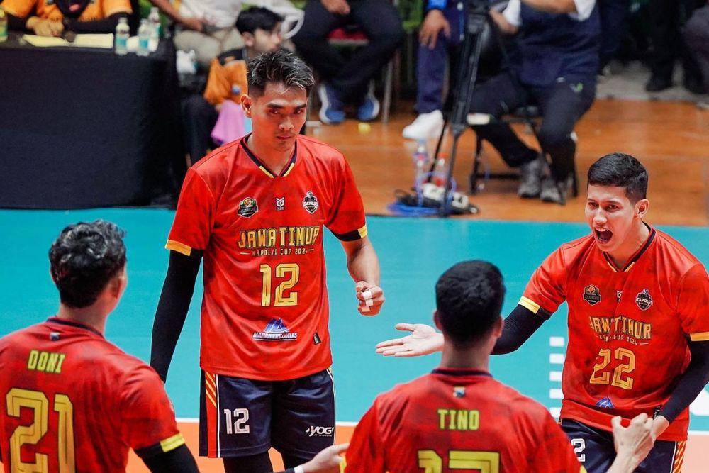Tim voli Jawa Timur di Kapolri Cup 2024 (instagram.com/bolavolijatim)