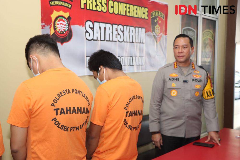 4 warga keroyok maling hingga tewas jadi tersangka. (IDN Times/Polresta Pontianak).