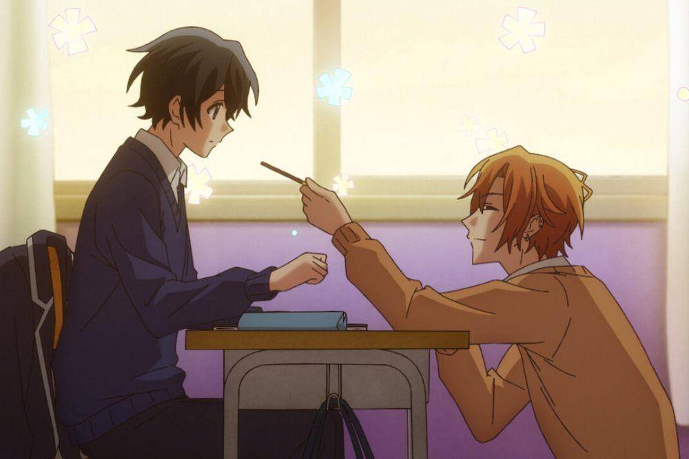 adegan dalam serial Sasaki and Miyano. (dok. Netflix/Sasaki and Miyano)