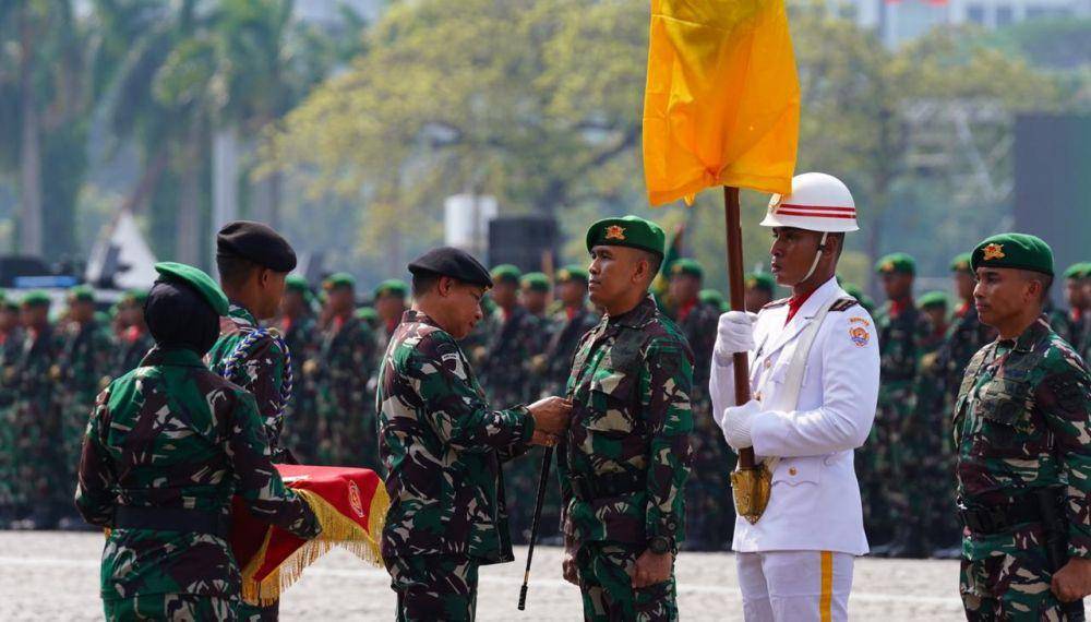Panglima TNI, Jenderal Agus Subiyanto meresmikan pembentukan Yonif Penyangga Daerah Rawan di Papua. (Dokumentasi Puspen TNI)