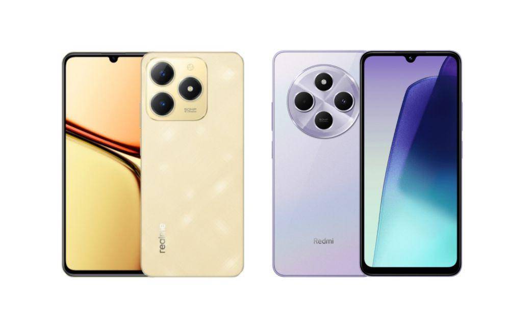 realme C61 (realme.com) | Xiaomi Redmi 14C (mi.co.id)