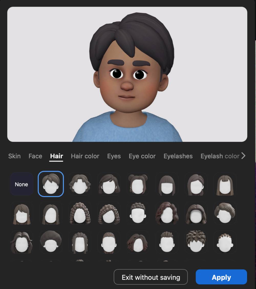 Avatar buatan sendiri di Zoom Meeting (dok.pribadi/Reyvan Maulid)